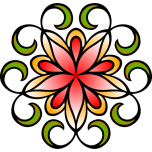 Abstract Flower  Colour Favicon 
