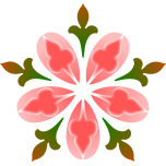 Abstract Flower  Colour Favicon 