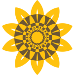 Abstract Sunflower Favicon 
