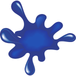 Blue Paint Splat Favicon 