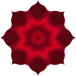 Floral Lotus Shape Crimson Favicon 