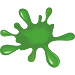 Green Paint Splat Favicon 