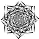 Interlocking Optical Illusion Vortex Favicon 