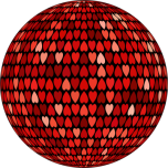 Prismatic Alternating Hearts Sphere Favicon 