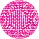 Prismatic Alternating Hearts Sphere  No Background Favicon 
