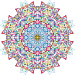 Prismatic Hypnotic Mandala Favicon 