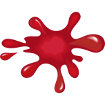 Red Paint Splat Favicon 