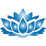 Ultramarine Lotus Flower Silhouette No Background Favicon 