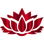 Vermillion Lotus Flower Silhouette No Background Favicon 