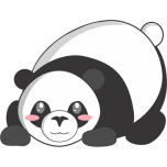 Bashful Cartoon Panda Favicon 