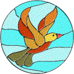 Bird Stained Glass Favicon 
