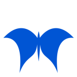 Butterfly  One Color  Flat Favicon 