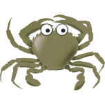 Cartoon Crab Green Favicon 