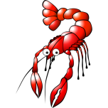Cartoon Crayfish Favicon 