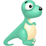 Cartoon Dinosaur Favicon 