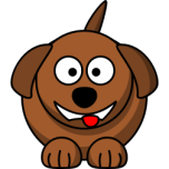 Cartoon Dog Laughing Or Smiling Favicon 