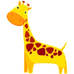 Cartoon Giraffe Favicon 