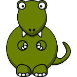Cartoon Tyrannosaurus Rex Favicon 