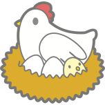 Chicken With Eggs Favicon 