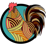 Colorful Rooster Favicon 