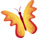 Colourful Butterfly Favicon 