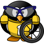 Cyclist Penguin Favicon 