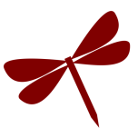 Dragonfly   One Color  Flat Favicon 