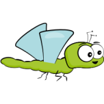 Dragonfly Cartoon Favicon 