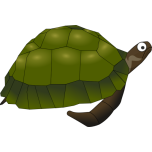 Green Cartoon Turtle Favicon 