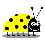 Ladybug Yellow Favicon 