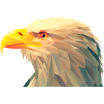 Low Poly Bald Eagle Favicon 