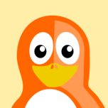 Orange Penguin Favicon 