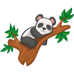 Panda In Tree Favicon 