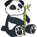 Panda With Bamboo Stalk Favicon 