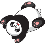 Playful Cartoon Panda Favicon 