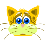 Sad Tiger Cat Favicon 
