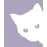 Shy Cat Facebook Profile Silhouette Favicon 
