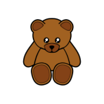 Simple Teddy Bear Favicon 