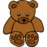 Simple Teddy Bear Favicon 