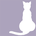 Sitting Cat Facebook Profile Silhouette Favicon 