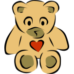 Teddy Bear With Heart Favicon 