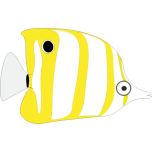Tropical Cartoon Fish Favicon 