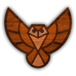 Wood Texture Owl No Background Favicon 