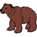 Young Brown Bear Favicon 