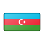 Azerbaijan Flag Bevelled Favicon 