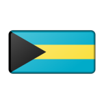 Bahamas Flag Bevelled Favicon 