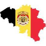 Belgium Map Flag With Coat Of Arms Favicon 