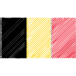 Belguim Flag Linear Favicon 