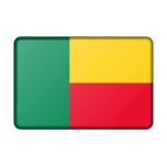 Benin Flag Bevelled Favicon 