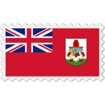 Bermuda Flag Stamp Favicon 
